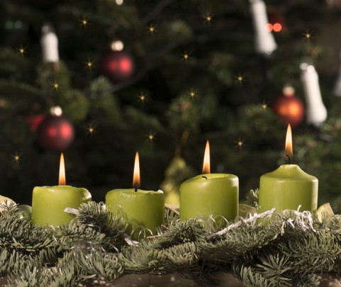 Vánoční pohlednice, přání a pozdravy - Pohlednice advent 4 