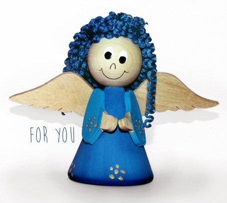 St. Nicholas Day cards, wishes and greetings - Postcard angel for you 