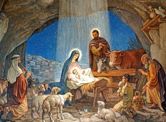 Vánoční pohlednice, přání a pozdravy - Pohlednice Betlehem mastalka Vianoce 