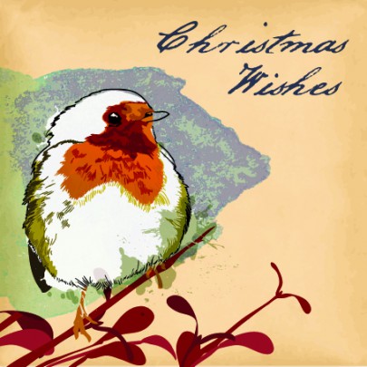 Postcard christmas wishes   - 