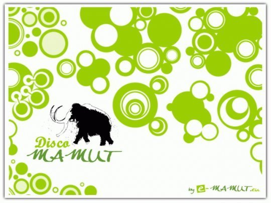Pohľadnica -  disco mamut 
