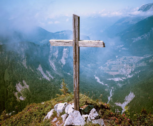 Velikonoční pohlednice - Pohlednice kriz hory 