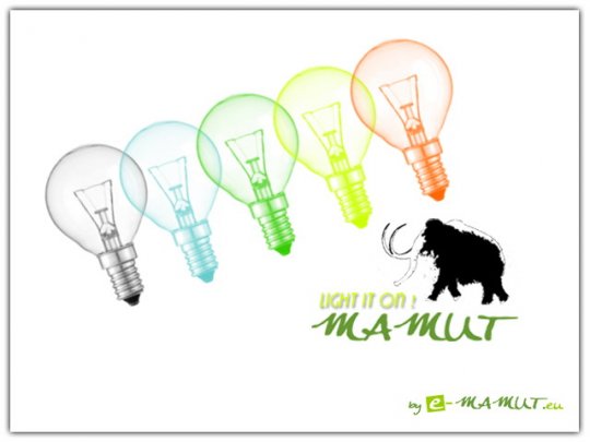 Pohlednice -  light it on! mamut 