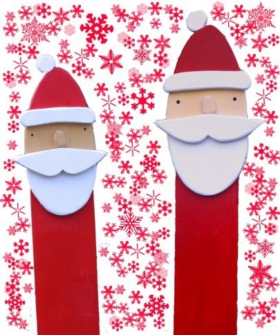 St. Nicholas Day cards, wishes and greetings - Postcard Mikuláš Santa sneh 