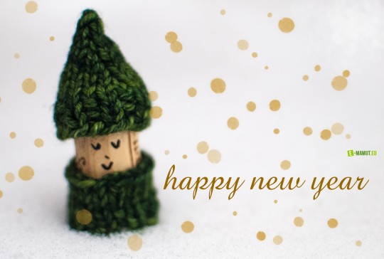 New year's cards, wishes and greetings - Postcard pf panacik stromcek en 