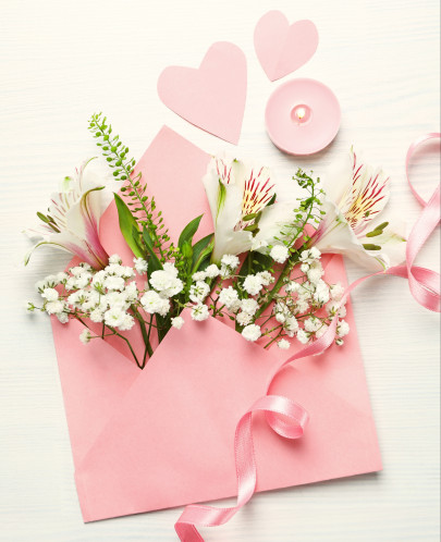 Valentínske pohľadnice, pohľadnice z lásky - Pohľadnica pozdrav z lásky  