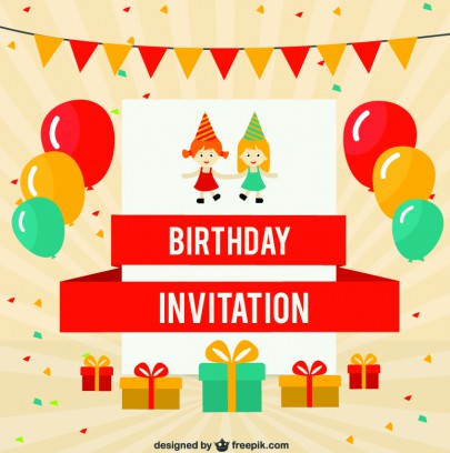 Postcard pozvanka party invitation  - 