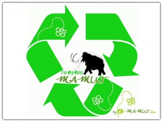 Pohľadnica -  recycle mamut1 