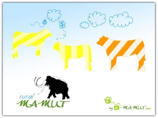 Postcard rural mamut  - 
