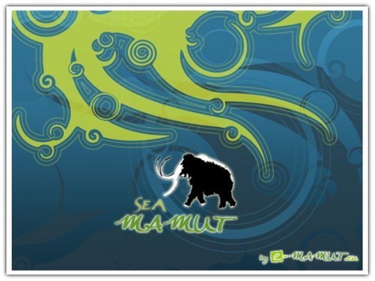 Postcard sea mamut  - 
