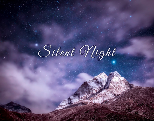 Postcard silent night star  - 