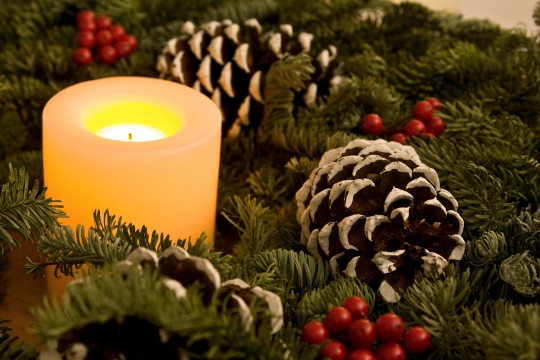 Vánoční pohlednice, přání a pozdravy - Pohlednice sviecka advent Vianoce 