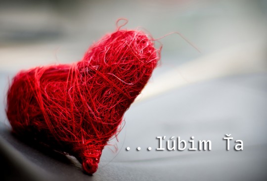 Pohľadnica -  Valentín srdce lubimta 