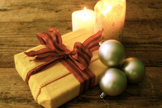 Vánoční pohlednice, přání a pozdravy - Pohlednice vanoce darecky svicka 