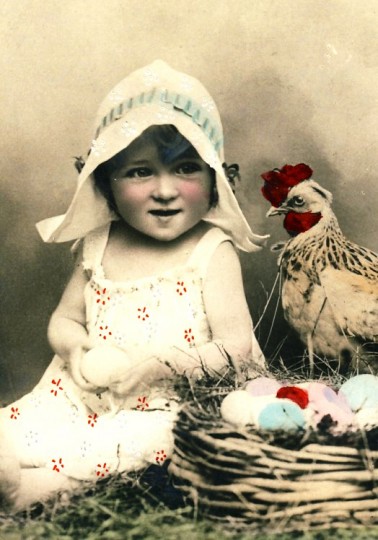 Velikonoční pohlednice - Pohlednice Veľká noc easter ostern retro vintage 
