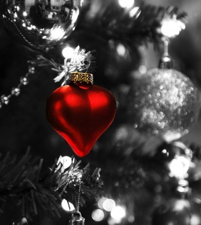 Pohľadnica Vianoce advent srdce 030  - 