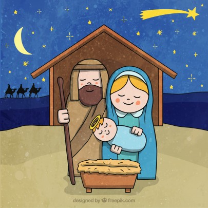 Vánoční pohlednice, přání a pozdravy - Pohlednice Vianoce Betlehem 
