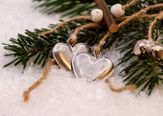 Vánoční pohlednice, přání a pozdravy - Pohlednice Vianoce srdcia (1) 