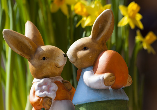 Velikonoční pohlednice - Pohlednice zajaciky Veľká noc 
