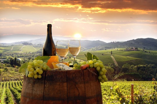 Pohľadnica -  - Víno toskánsko